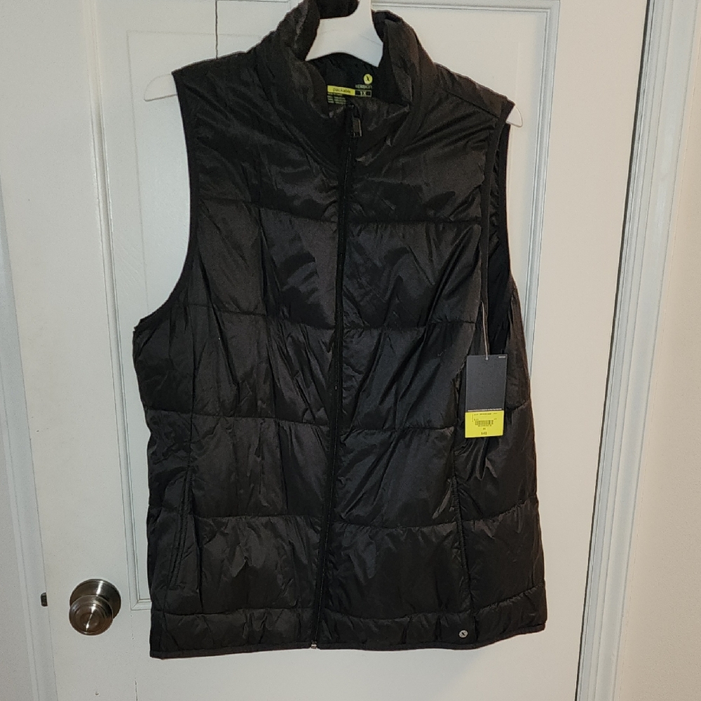Black Puffer Vest Womens Xersion 1x